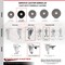 Service Caster 3.5 Inch SS Phenolic Swivel 3/8 Inch Threaded Stem Caster Set Total Lock Brake SCC-SSTSTTL20S3514-PHS-381615-4 - alternate 2